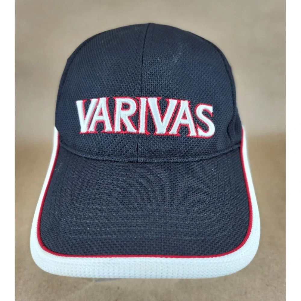 Varivas Hat Cap Black Outdoor Fishing Line  Baseball Cap Adjustable StrapBack